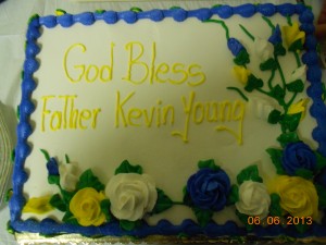 Cake for Fr. Young