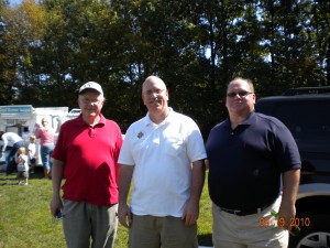 Fr. Joe, John Creamer and Ed Sommerkorn at St. Mark's Picnic