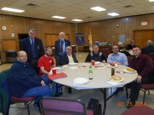 Left to right: Rick Fania (St. Mark's), Tom Smith, Nick Fania (St. Mark's), John Larkin, JR Bracero, Kevin Mullin (St. Mark's), Ash Youssef (St. Mark's),  Carlo Nardone  ( St. Luke's) 