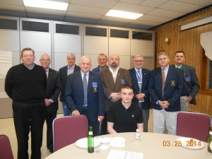 Left to right: Bob Farrington (OLM), John Creamer, Remo Canova, John Petronella (OLM),  Bobby Zampese, Trevor Zampese (St. Mark's), Art Catalucci, Bobby Scanga,  Pat Gibbons 