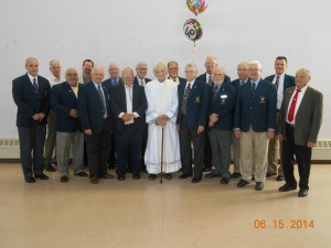 Long Valley Knights of Columbus Council 10419 members--Alan McGrath, Ed Parker, JR Bracero, Jim Jones, Remo Canova, John Creamer, Dennis McKenna, Art Catalusci, Deacon John Meyer, Lou Monteforte, John Clary, Grover Cribb, John Larkin, Walt Lublanecki Tom Sanders, Pat Gibbons, and Libo Barbagallo