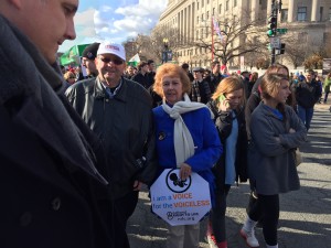 Brother Knight Bob Farrington along with his wife, Eileen, a Columbiette in the March.